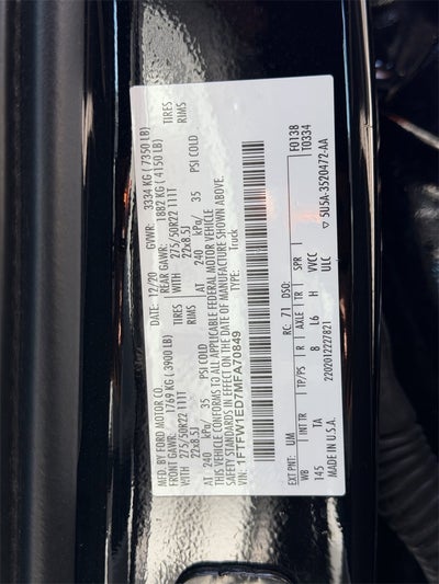 2021 Ford F-150 Limited