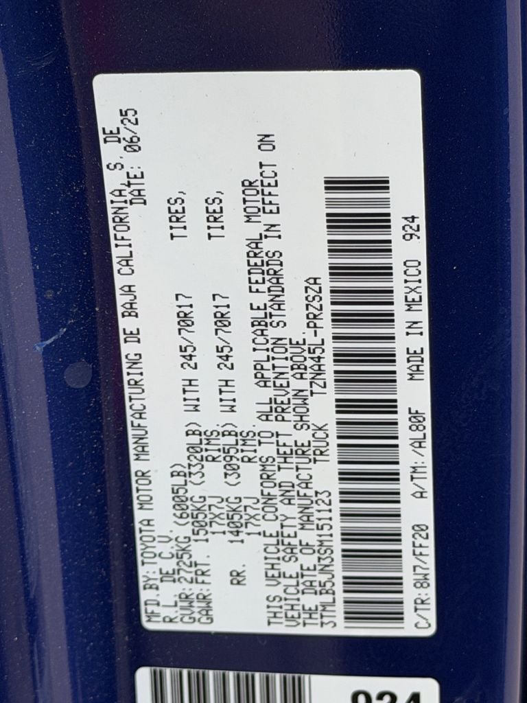 2025 Toyota Tacoma SR5