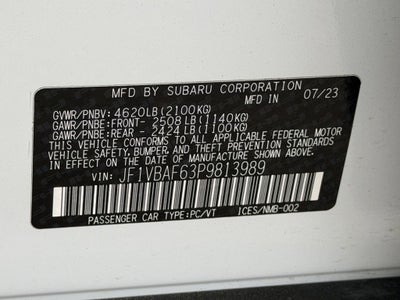 2023 Subaru WRX Premium