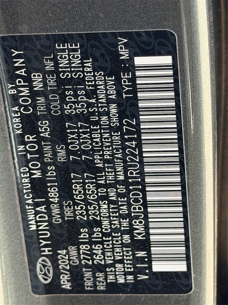 2024 Hyundai Tucson Hybrid Blue