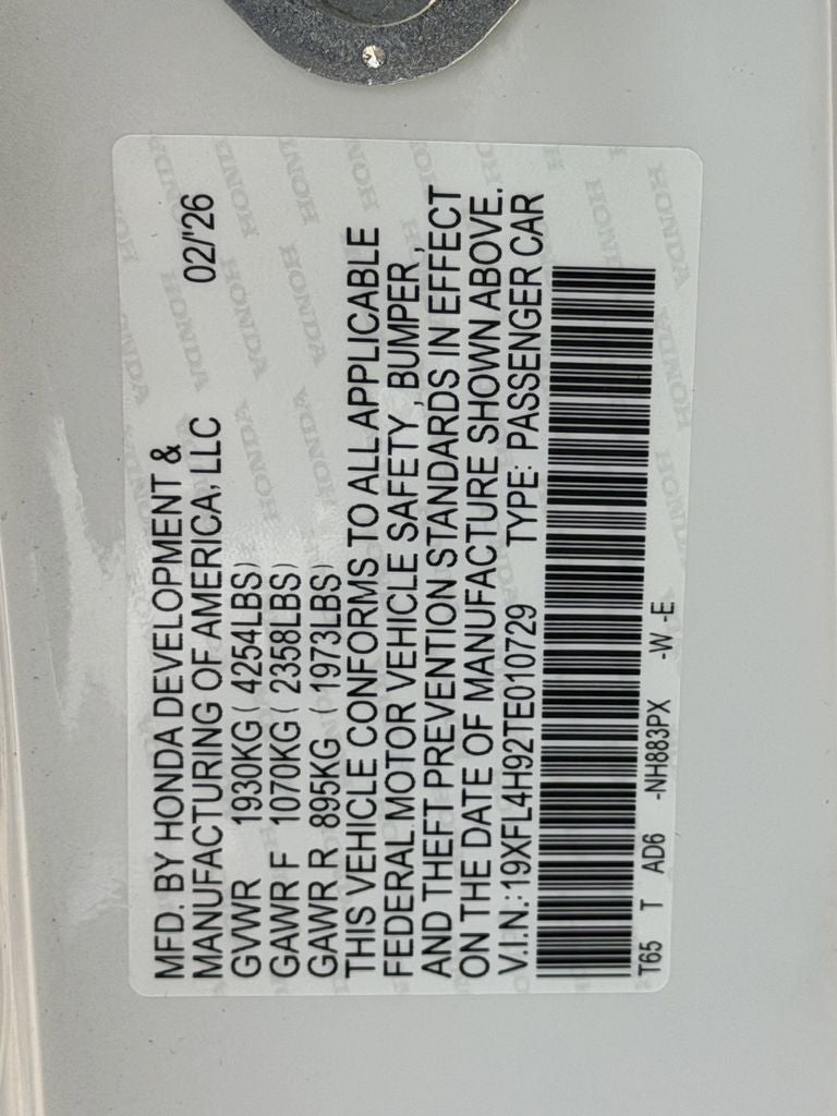 2026 Honda Civic Hybrid Sport Touring