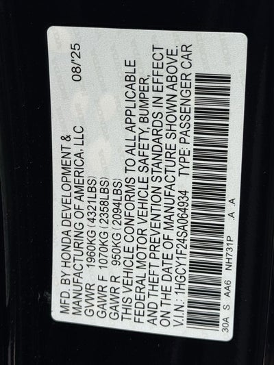 2025 Honda Accord LX