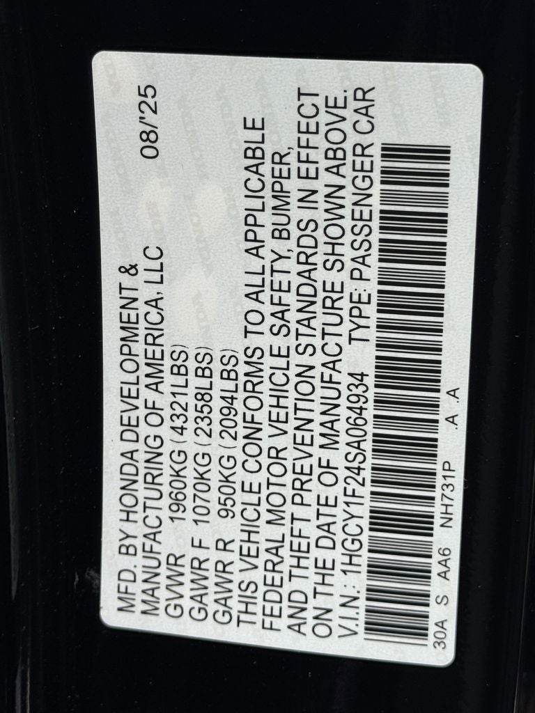 2025 Honda Accord LX