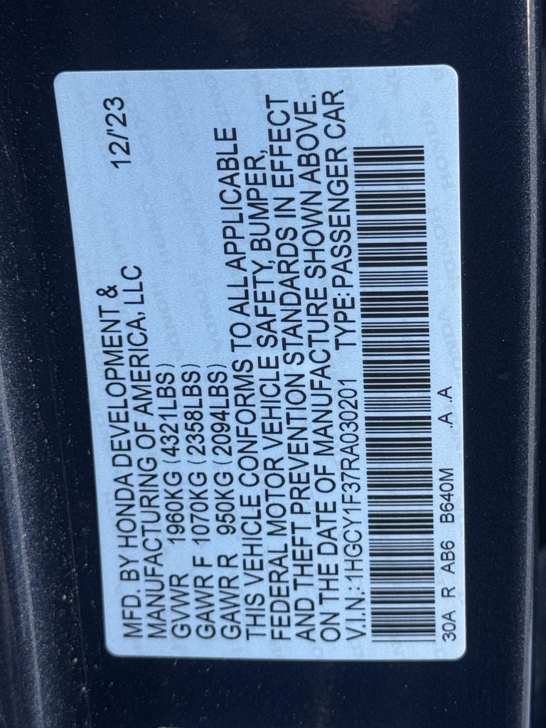 2024 Honda Accord EX