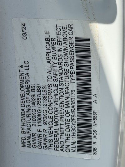2024 Honda Accord Hybrid Touring
