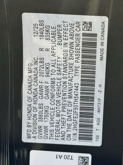 2026 Honda Civic Sport