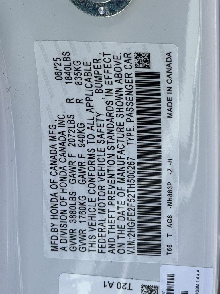 2026 Honda Civic Sport