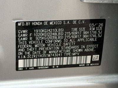 2026 Honda HR-V LX