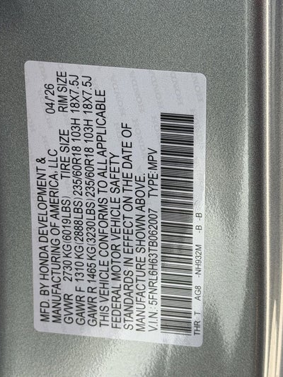 2026 Honda Odyssey EX-L