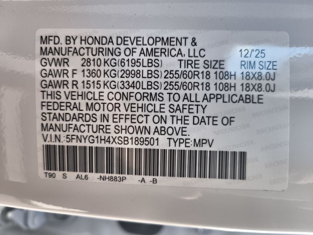 2025 Honda Pilot EX-L