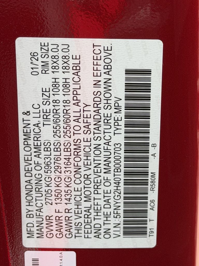 2026 Honda Pilot EX-L