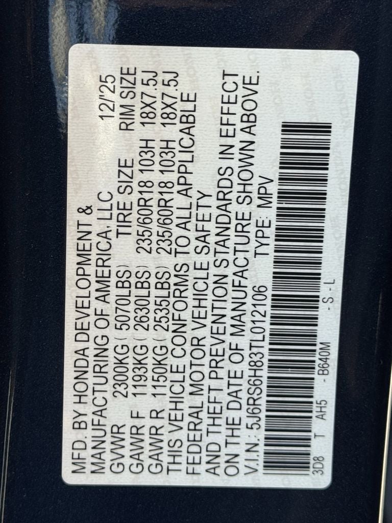 2026 Honda CR-V Hybrid Sport-L