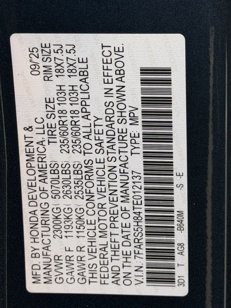 2026 Honda CR-V Hybrid Sport-L