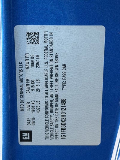 2017 Chevrolet Camaro 1LT