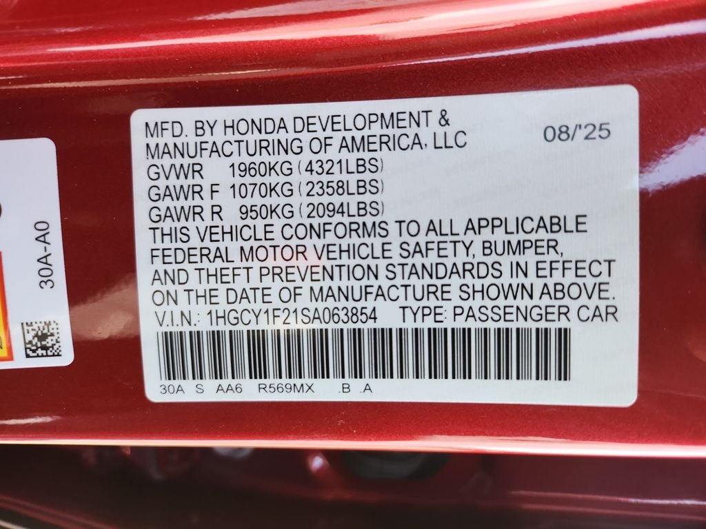 2025 Honda Accord LX