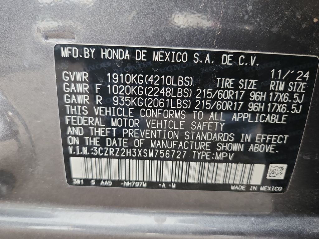 2025 Honda HR-V AWD LX