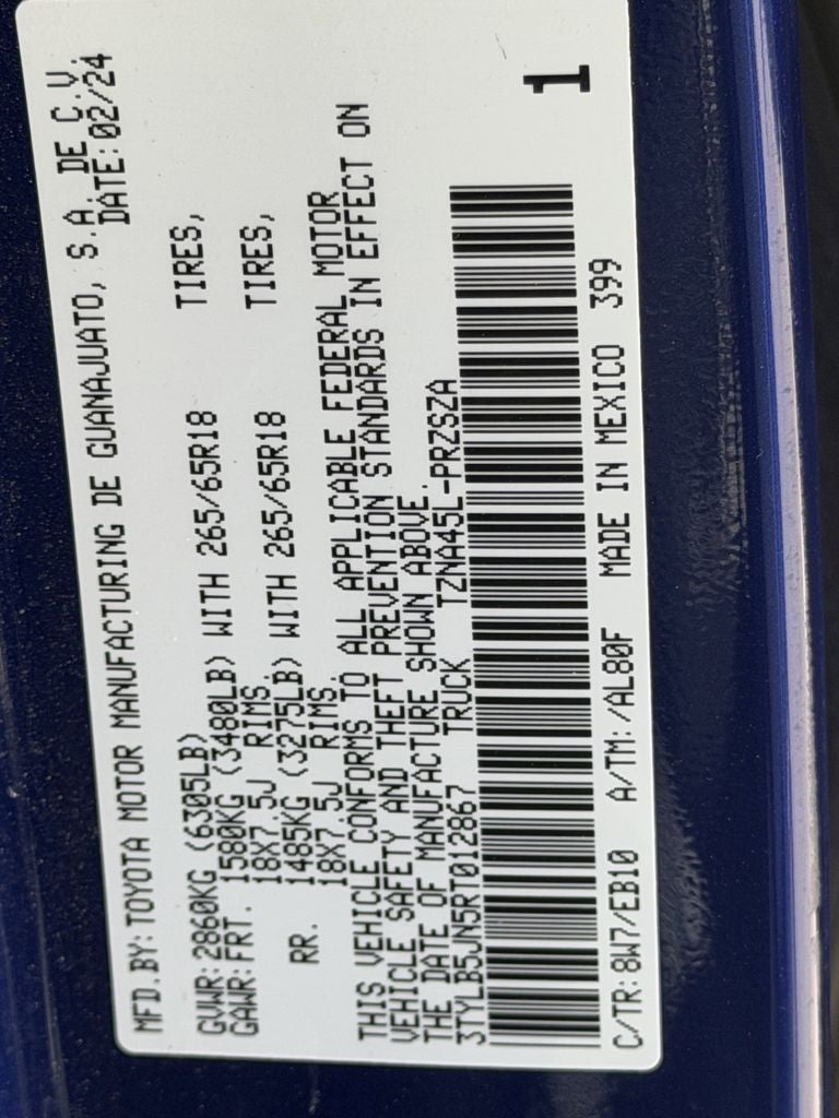 2024 Toyota Tacoma Limited