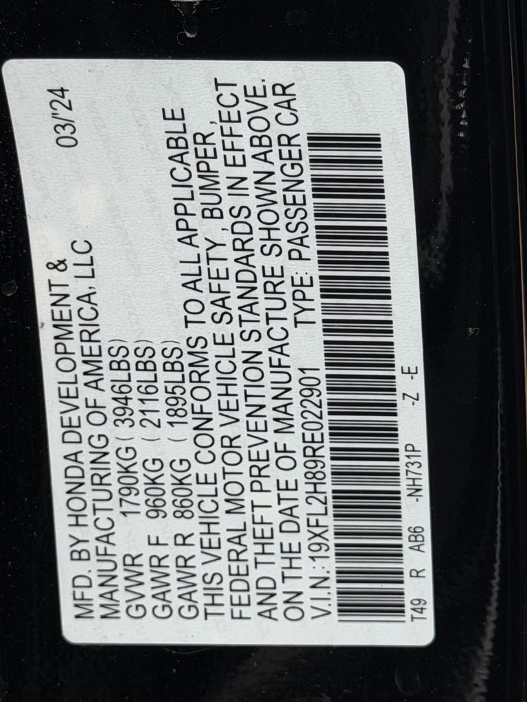 2024 Honda Civic Sport