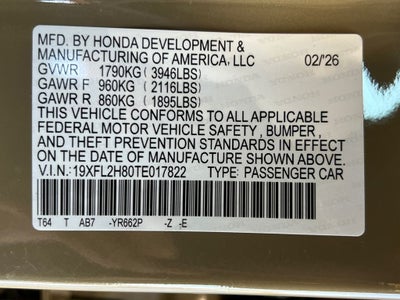2026 Honda Civic Sport