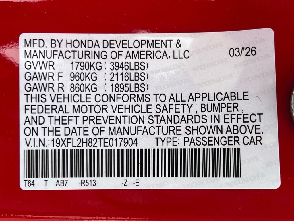 2026 Honda Civic Sport