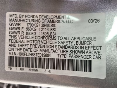2026 Honda Civic Sport