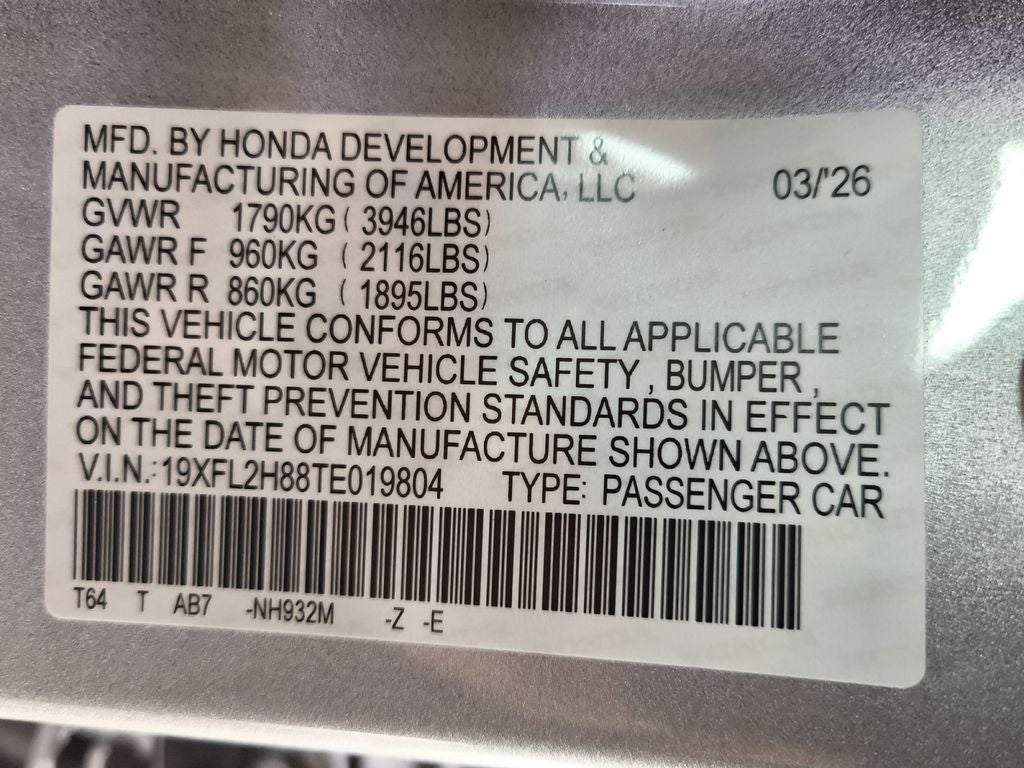2026 Honda Civic Sport