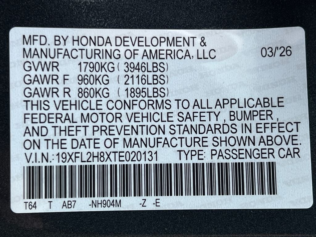 2026 Honda Civic Sport