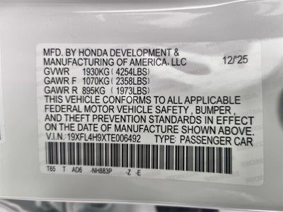 2026 Honda Civic Hybrid Sport Touring