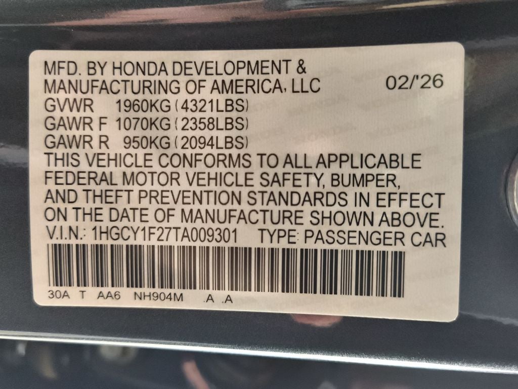 2026 Honda Accord LX