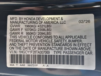 2026 Honda Accord LX