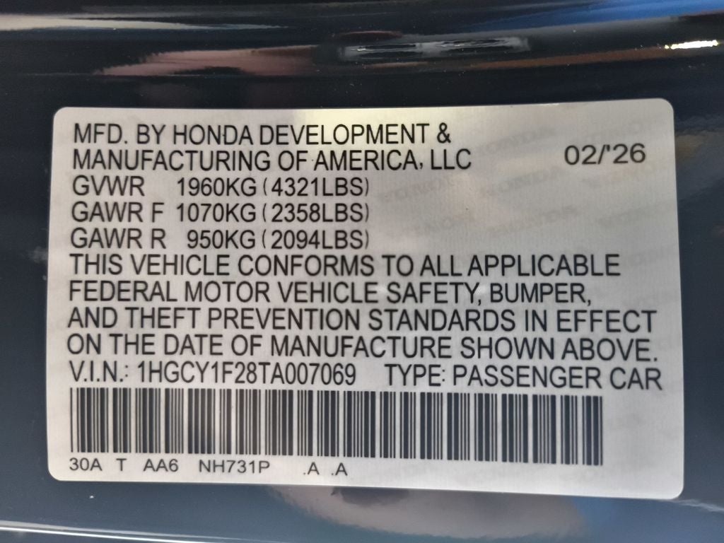 2026 Honda Accord LX