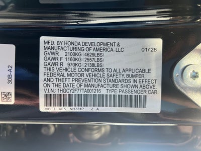 2026 Honda Accord Hybrid Sport-L