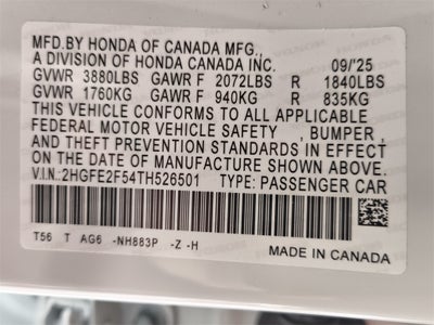 2026 Honda Civic Sport