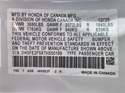 2026 Honda Civic Sport