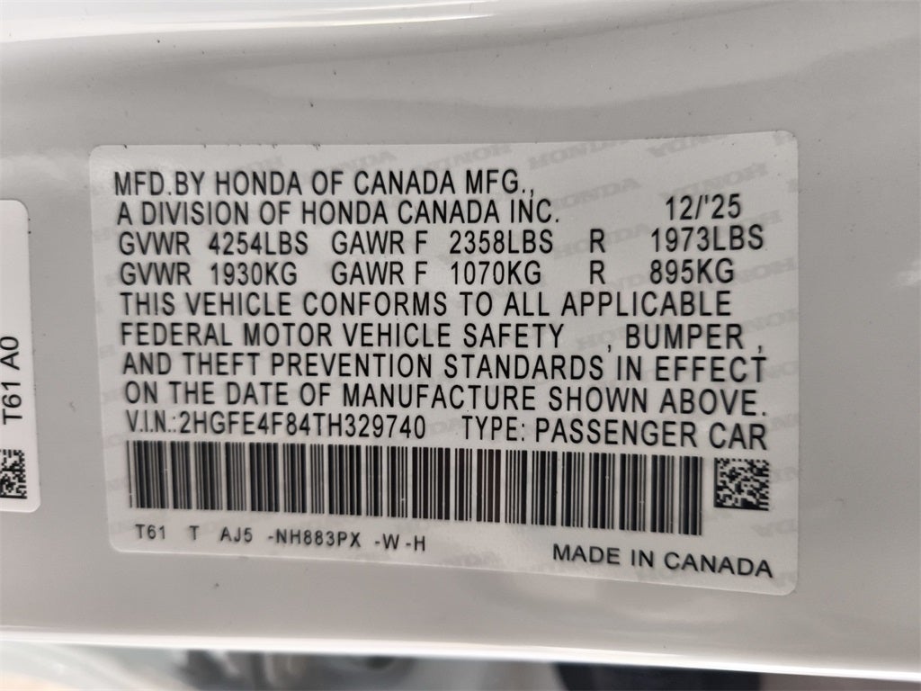 2026 Honda Civic Hybrid Sport