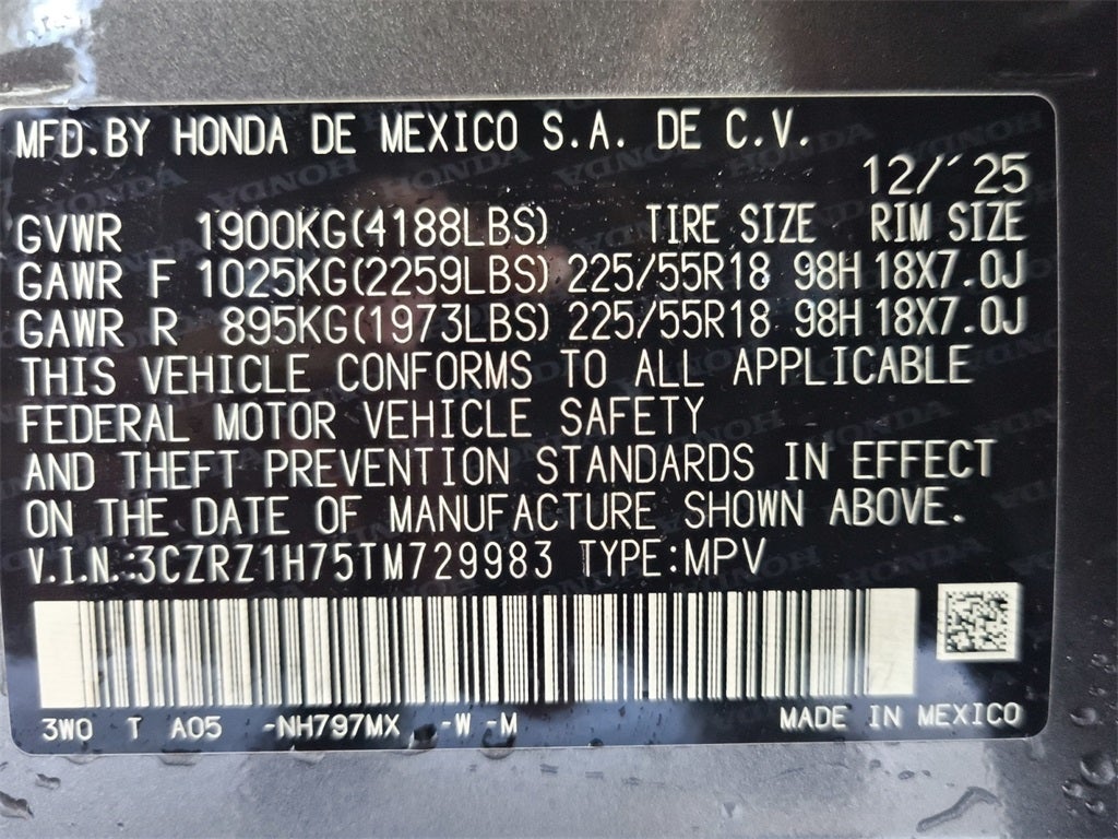 2026 Honda HR-V EX-L