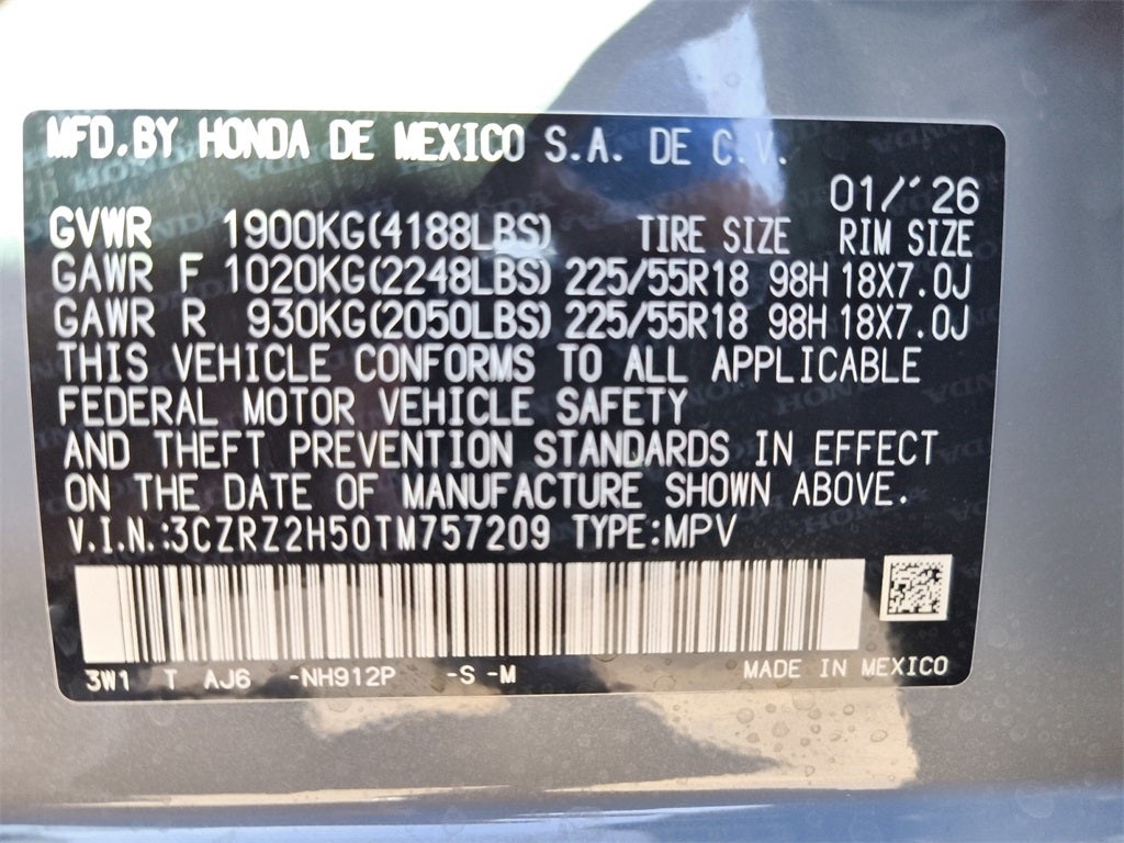 2026 Honda HR-V Sport