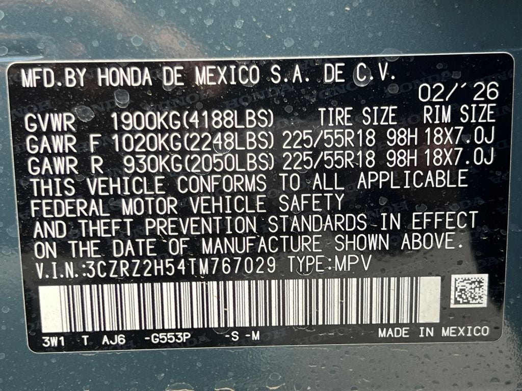 2026 Honda HR-V Sport