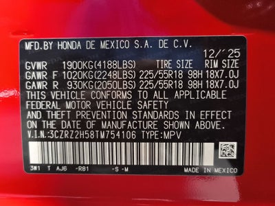 2026 Honda HR-V Sport