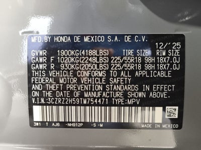 2026 Honda HR-V Sport