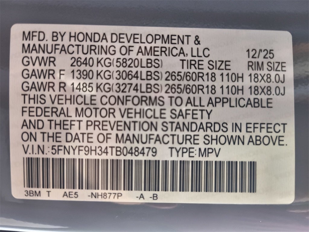 2026 Honda Passport RTL