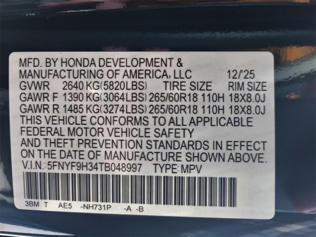 2026 Honda Passport RTL