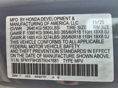 2026 Honda Passport RTL