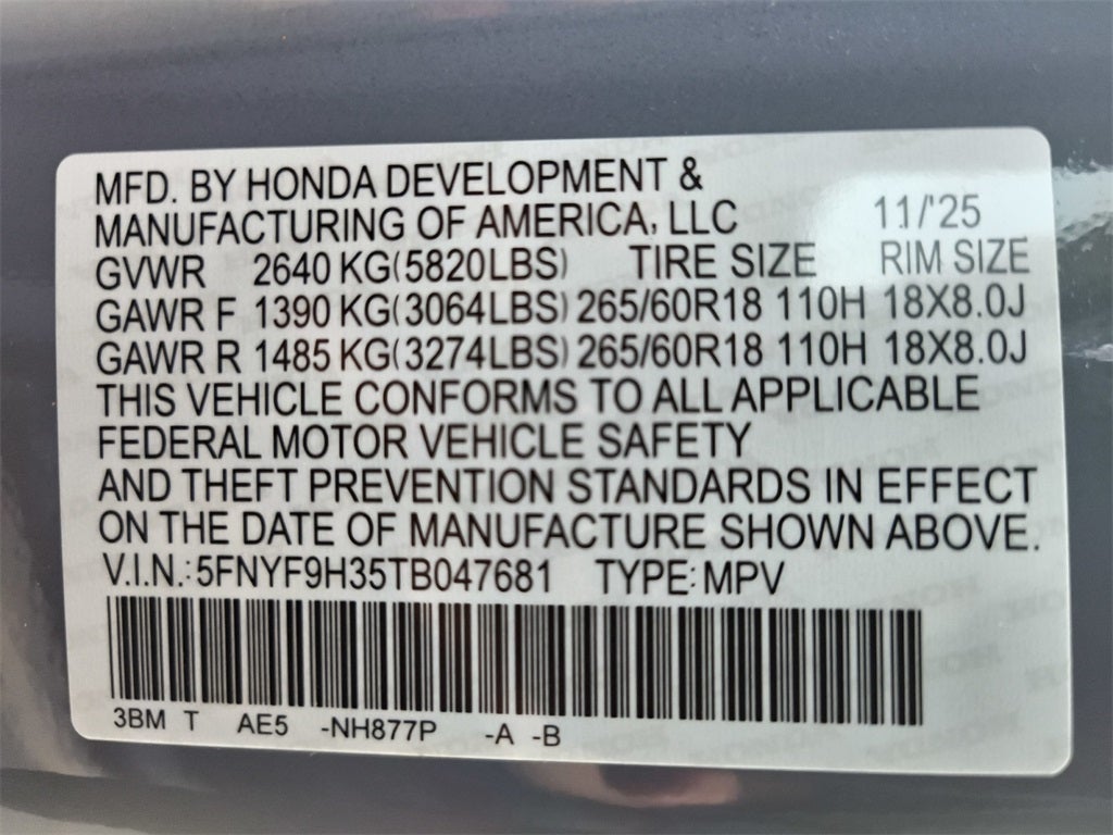 2026 Honda Passport RTL