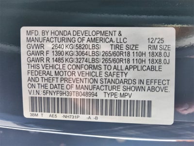 2026 Honda Passport RTL