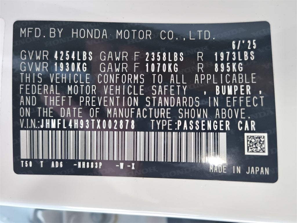 2026 Honda Civic Hybrid Sport Touring