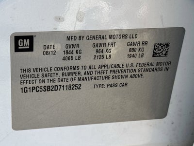 2013 Chevrolet Cruze 1LT