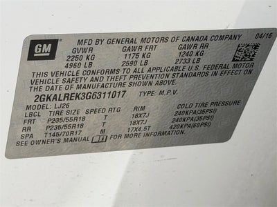 2016 GMC Terrain Denali