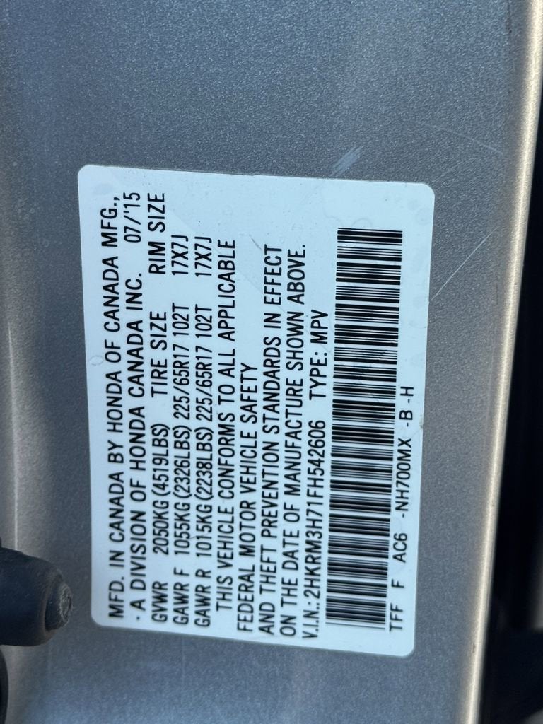 2015 Honda CR-V 2WD 5dr EX-L w/Navi