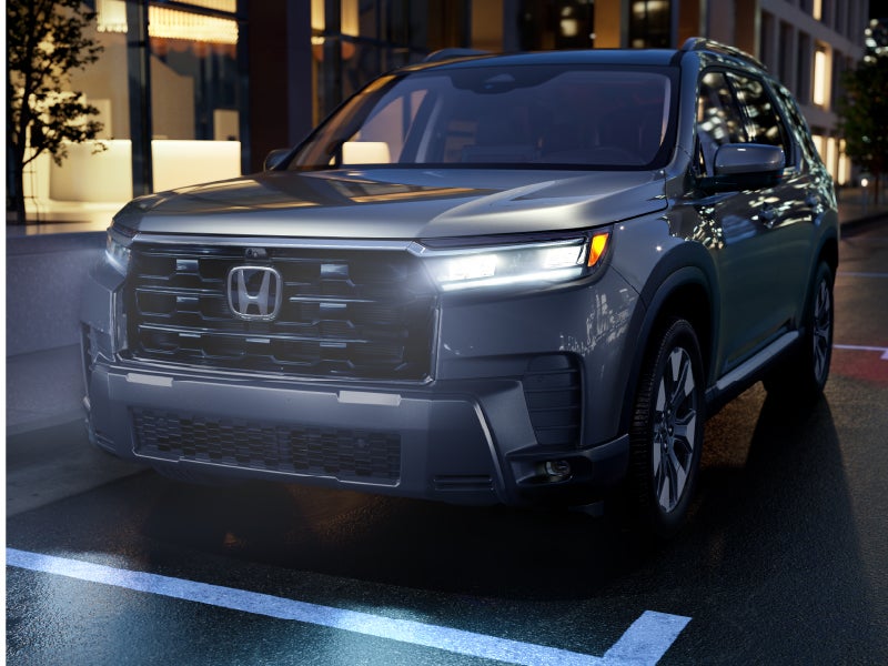 Light Blue Honda SUV